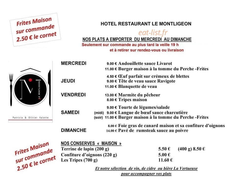 Hôtel Le Montligeon — carte page 1