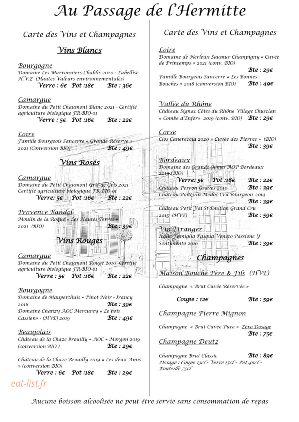 Au Passage de l'Hermitte — carte page 3
