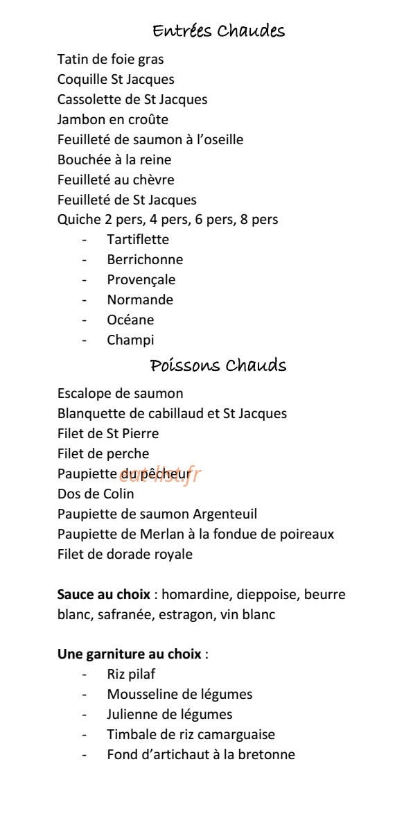 Au Roi Du Boudin — carte page 2