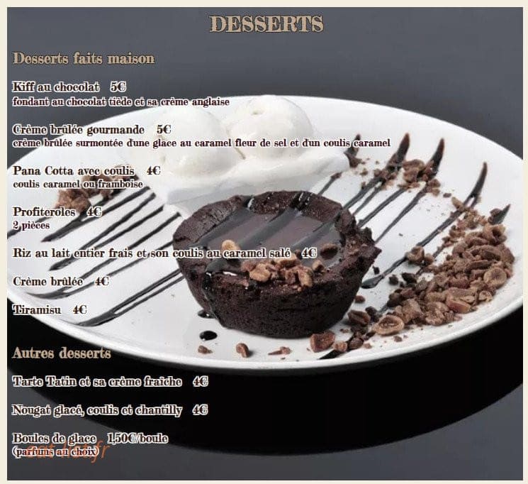 La Trattoria — carte page 4