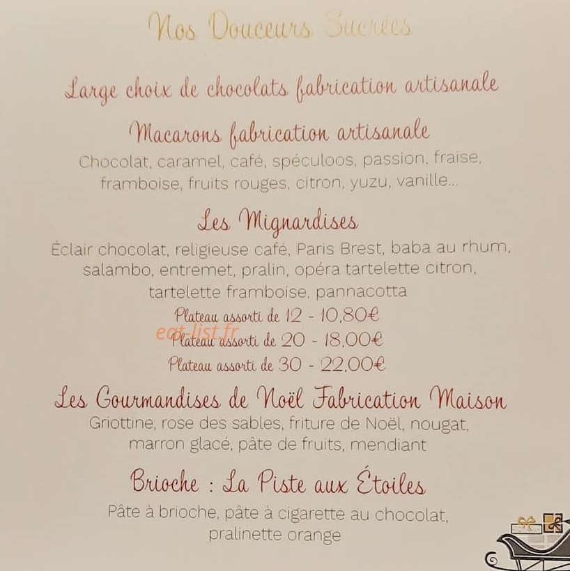 Les Friandises du Perche — carte page 4