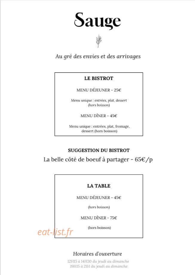 Sauge — carte page 1