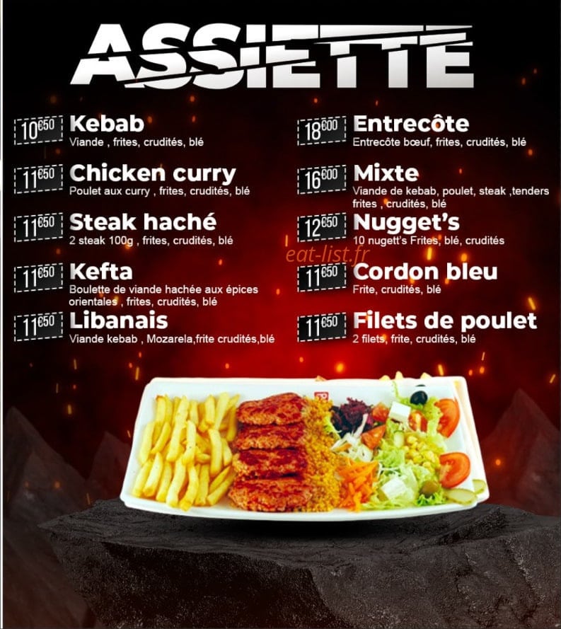 Adana kebab — carte page 1