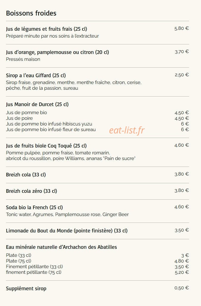 Le Quatre — carte page 7