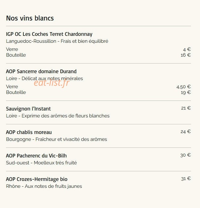 Le Quatre — carte page 11