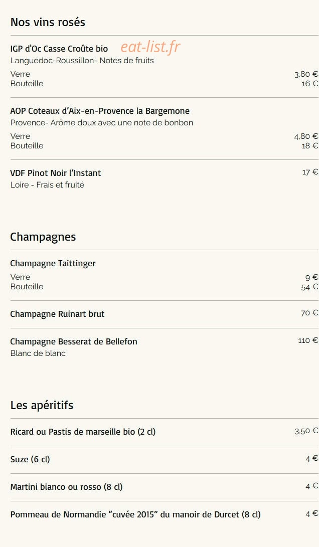 Le Quatre — carte page 13
