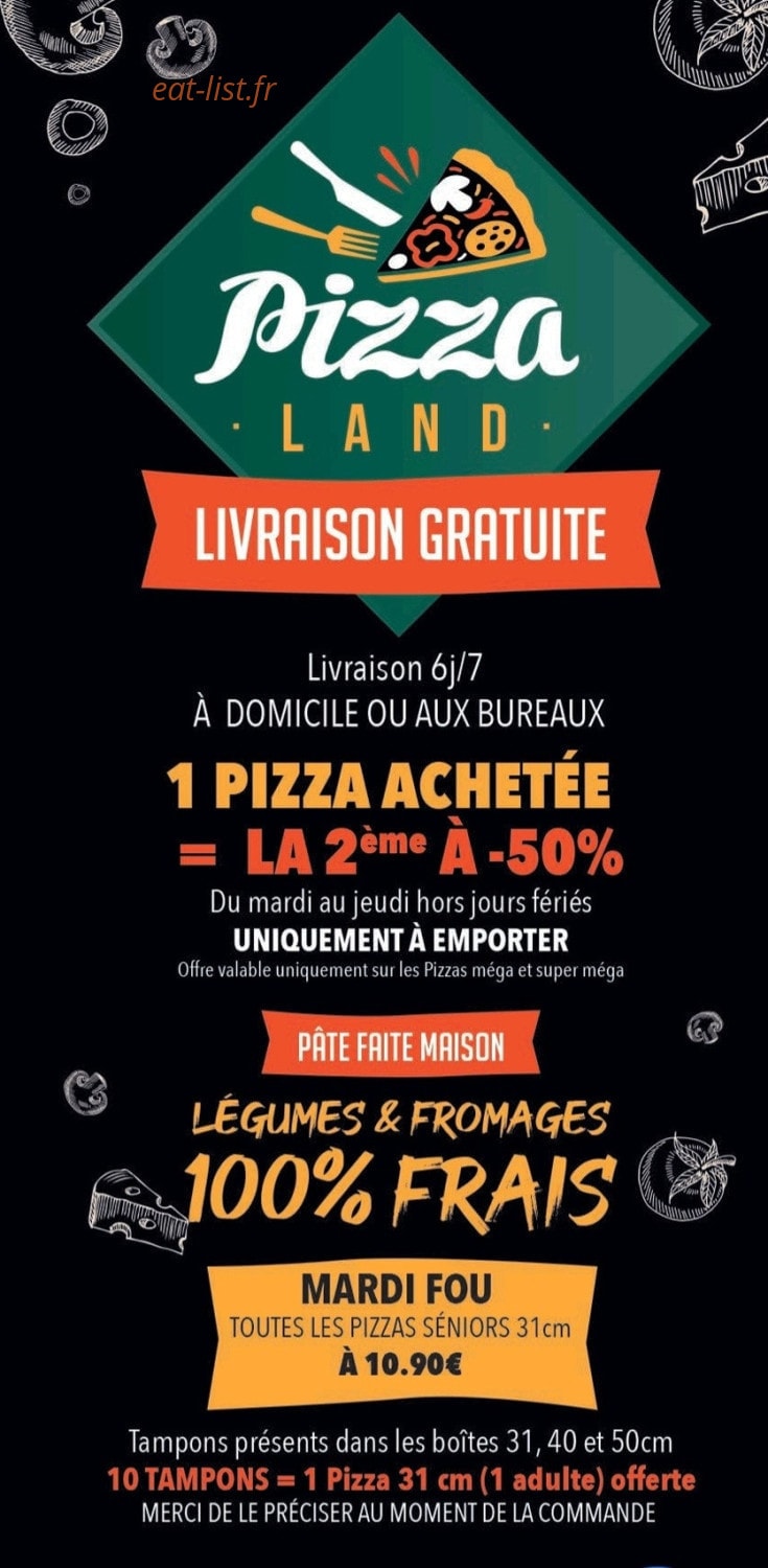 Pizza Land — carte page 5