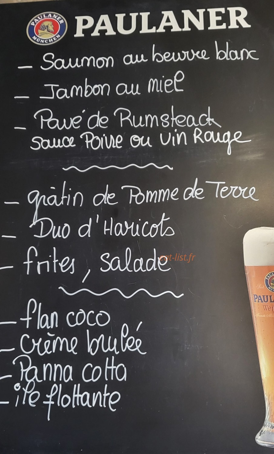 Le Cheval Blanc — carte page 1