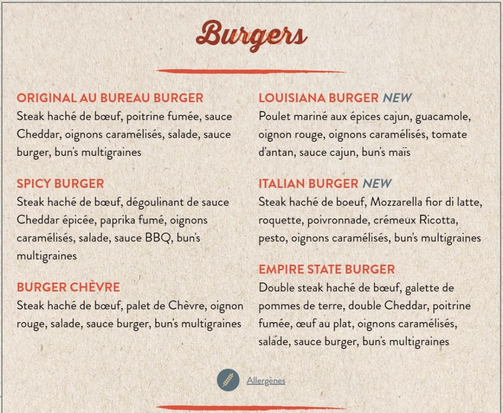 Au Bureau — carte page 2