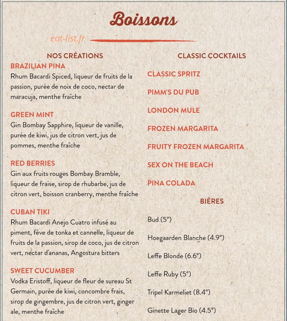 Au Bureau — carte page 8