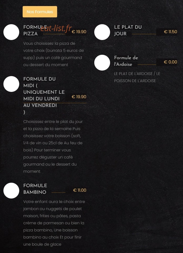 Au feu de bois — carte page 8