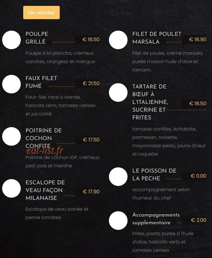 Au feu de bois — carte page 4