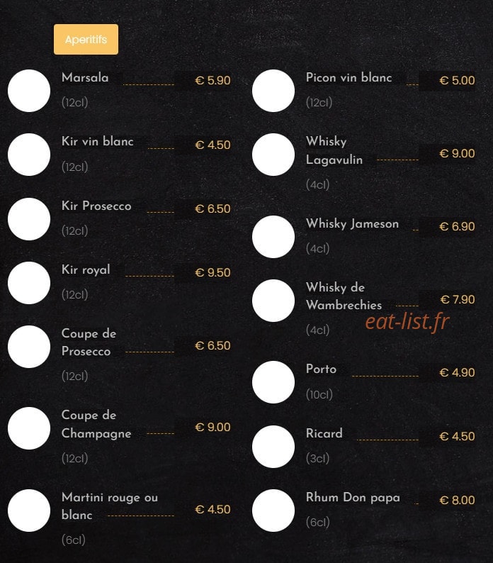 Au feu de bois — carte page 9