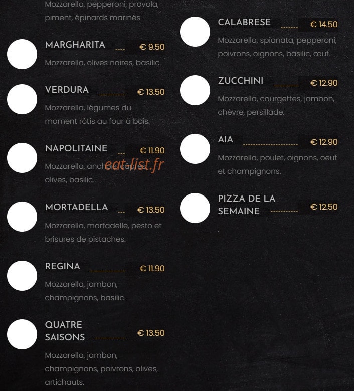 Au feu de bois — carte page 2