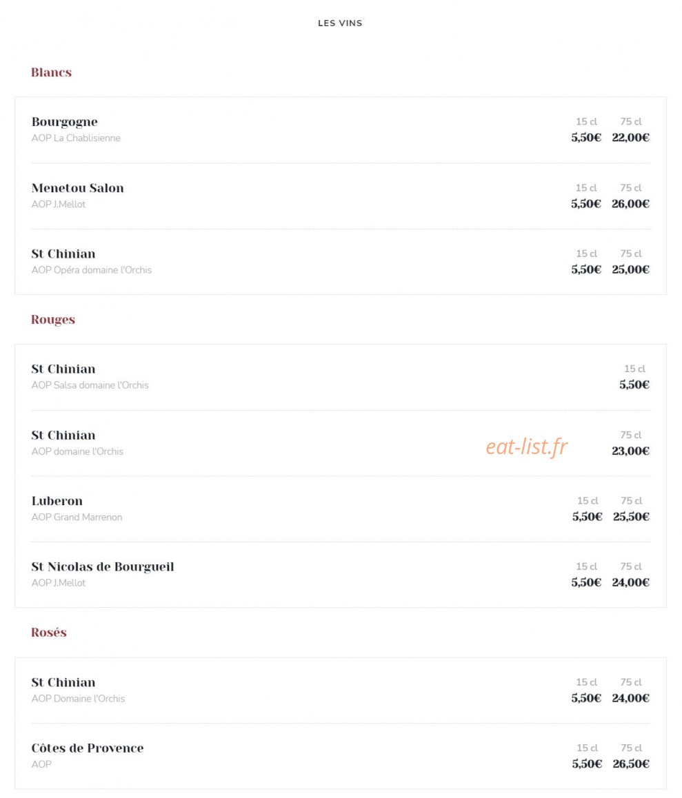 Beefplace — carte page 5