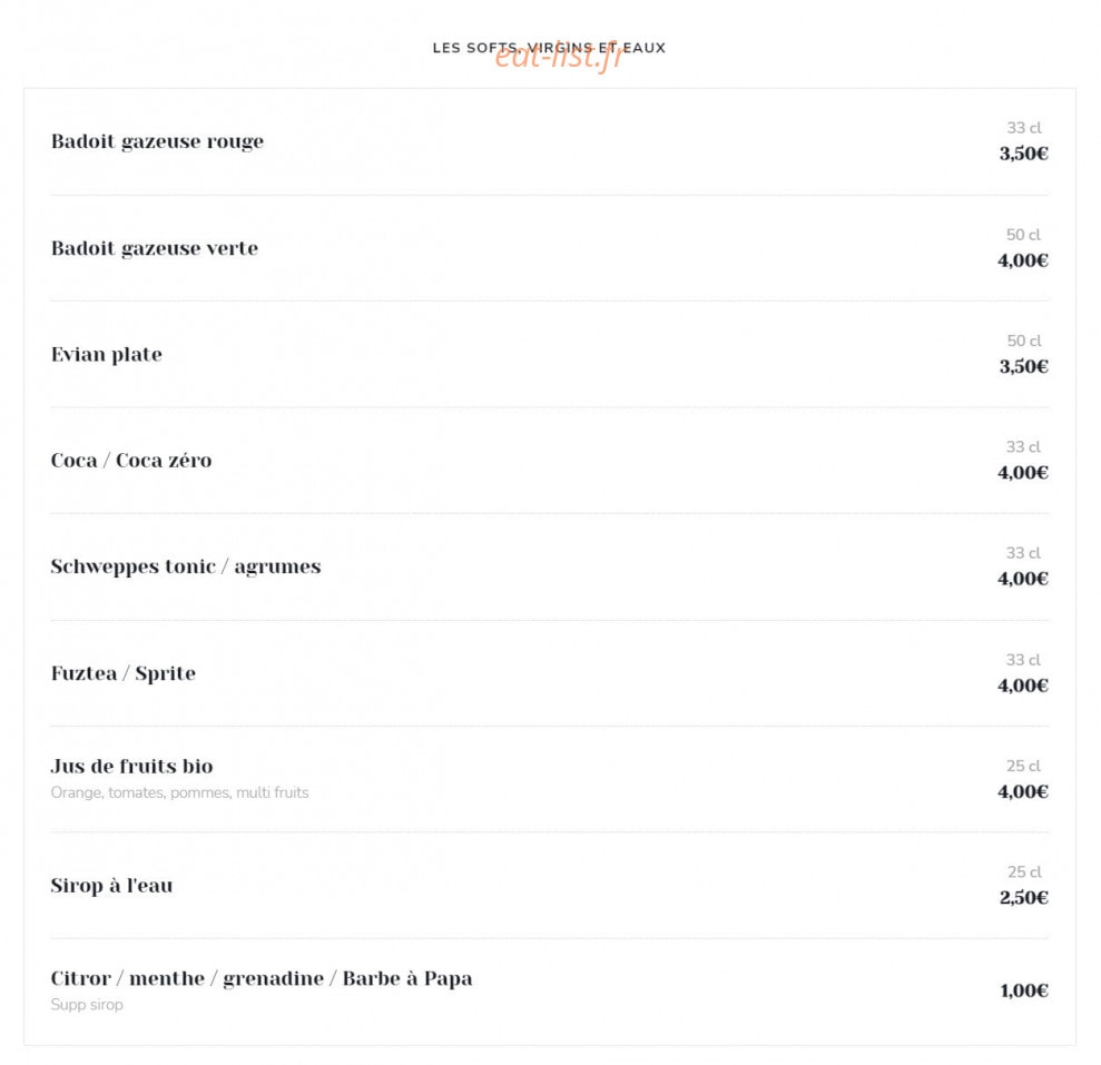 Beefplace — carte page 6