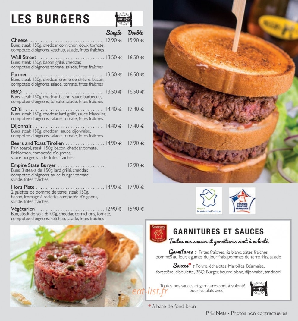 Beers and Co — carte page 9