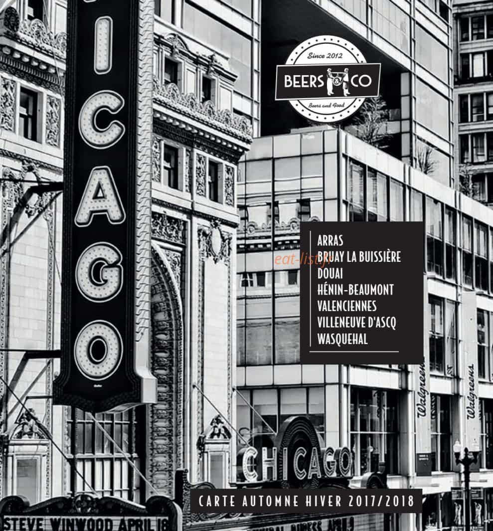 Beers and Co — carte page 1