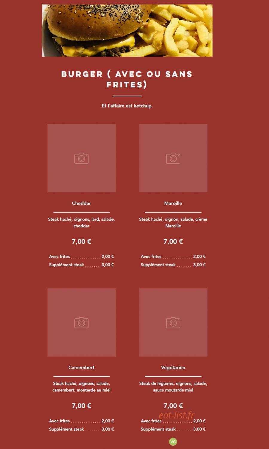 Canadian poutine — carte page 2