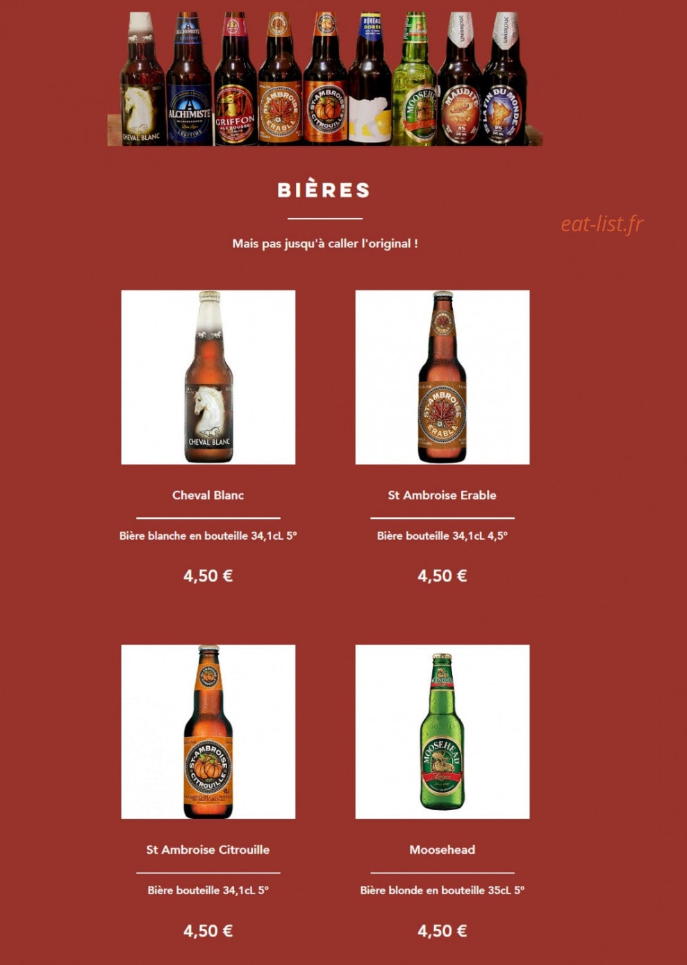 Canadian poutine — carte page 3