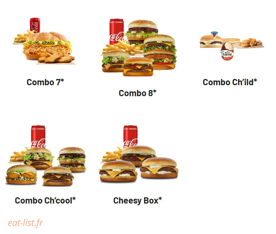 Chamas Burger — carte page 4