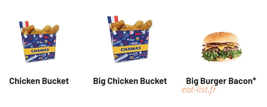 Chamas Burger — carte page 1
