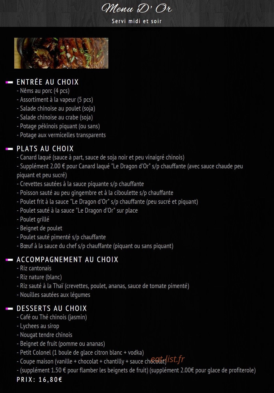 Dragon d'or — carte page 3
