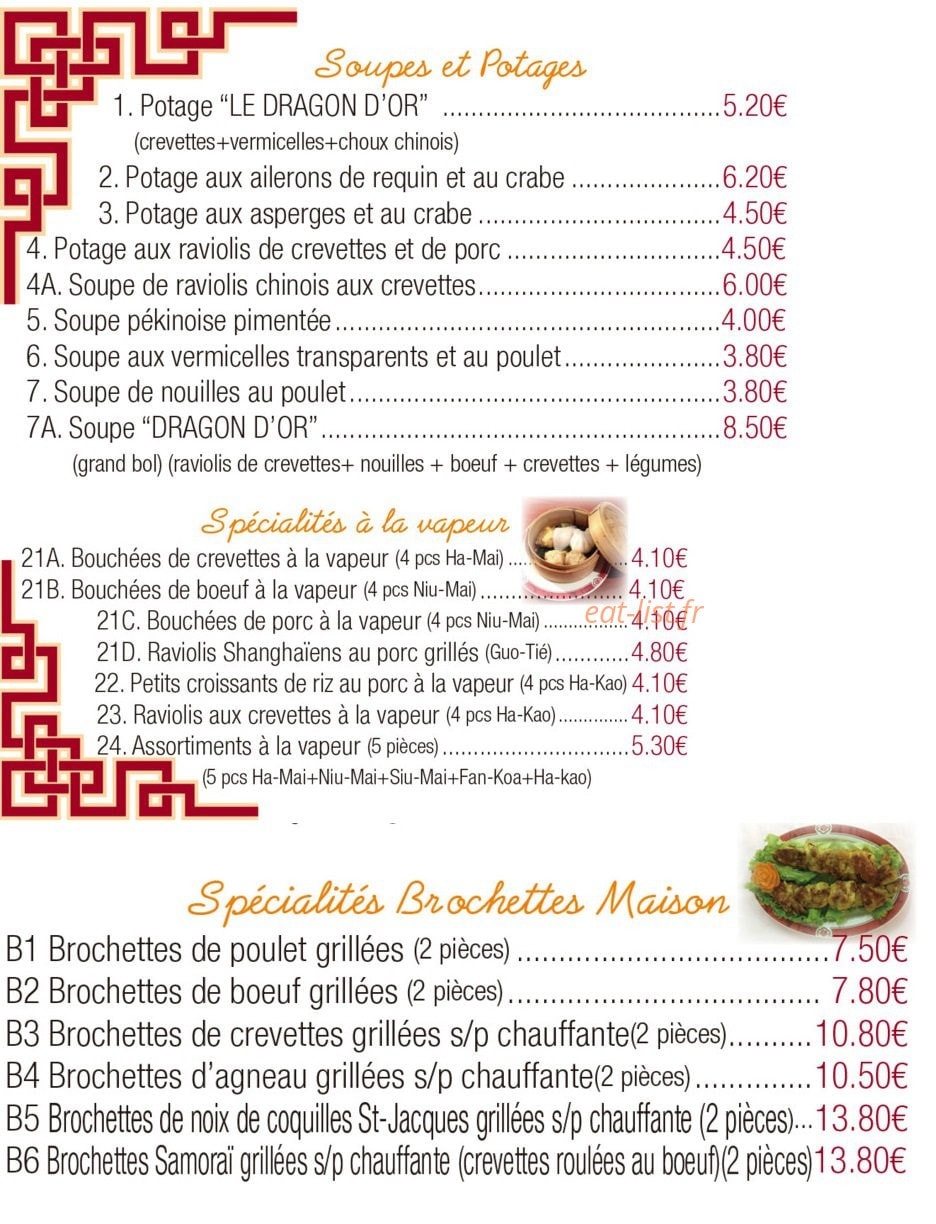 Dragon d'or — carte page 6