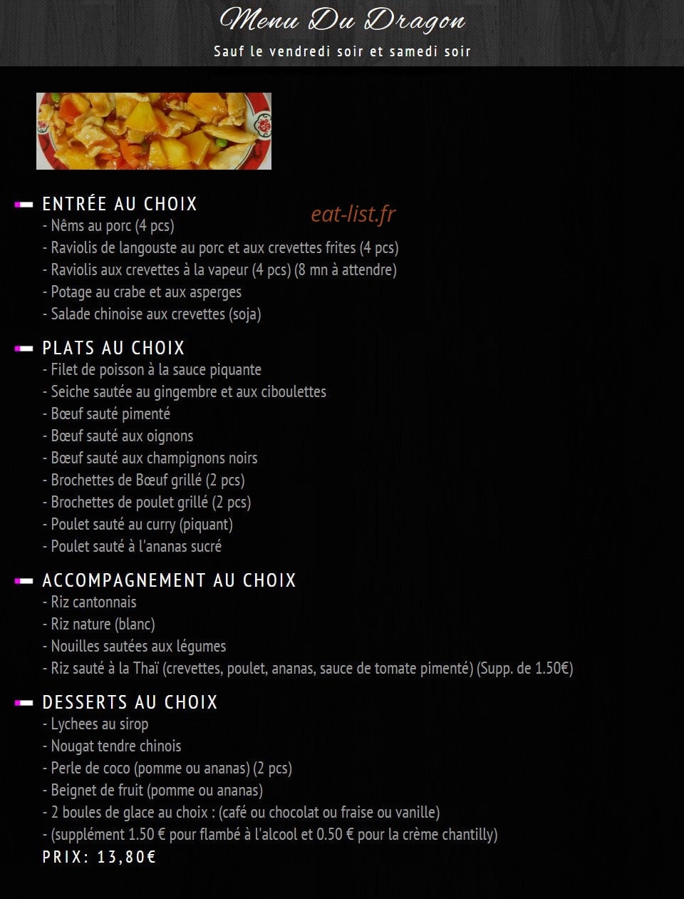 Dragon d'or — carte page 1