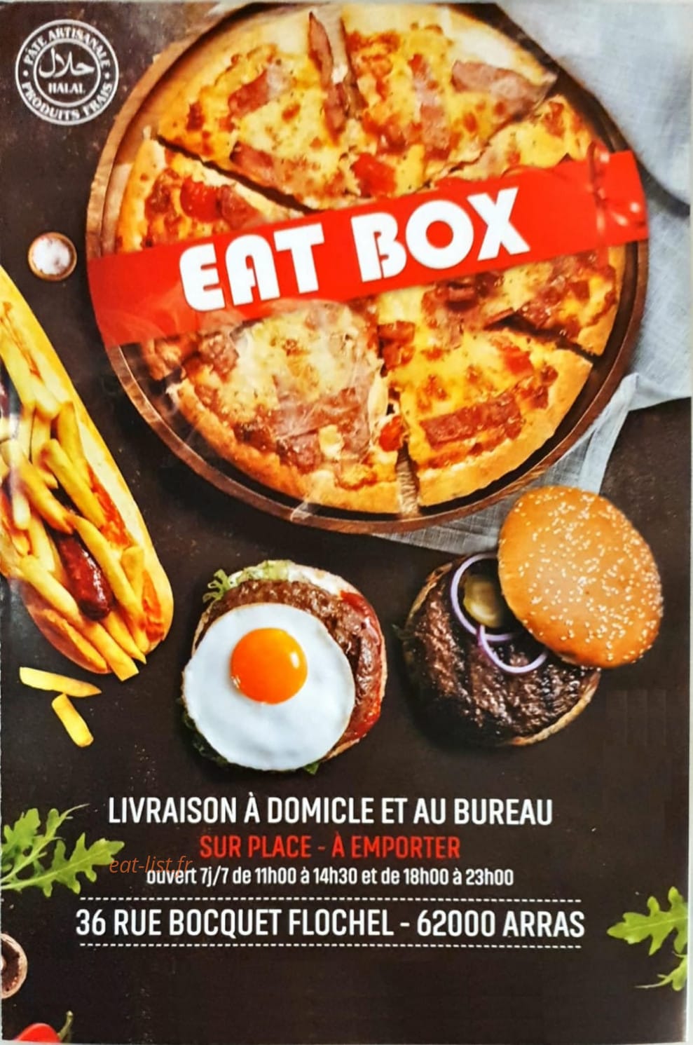 Eat Box — carte page 1