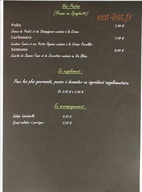 La Bella Pizza — carte page 4