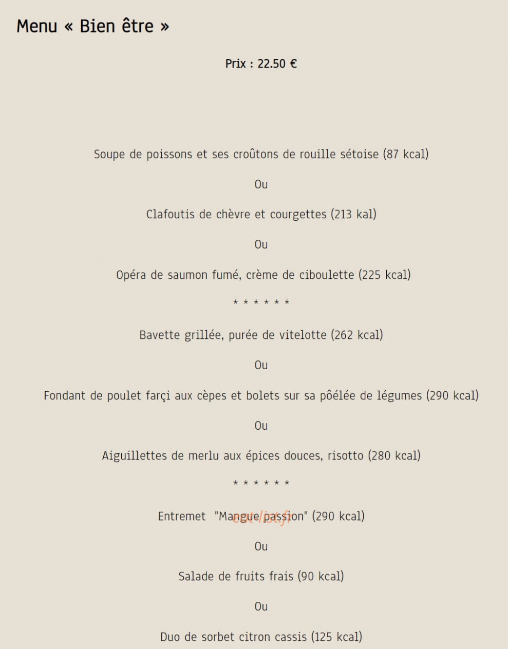 La Cave des Saveurs — carte page 6