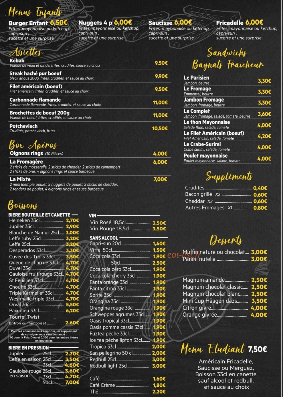 La friterie du Carnot — carte page 4