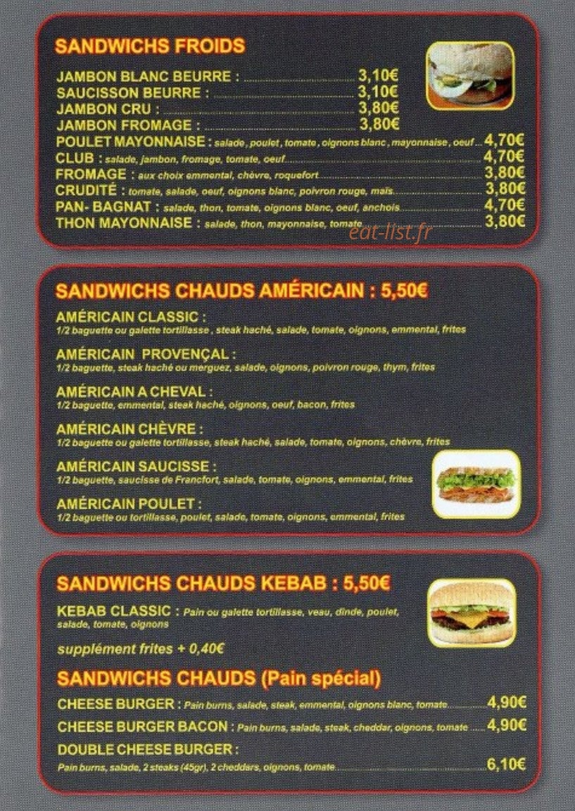 La grignoterie — carte page 3