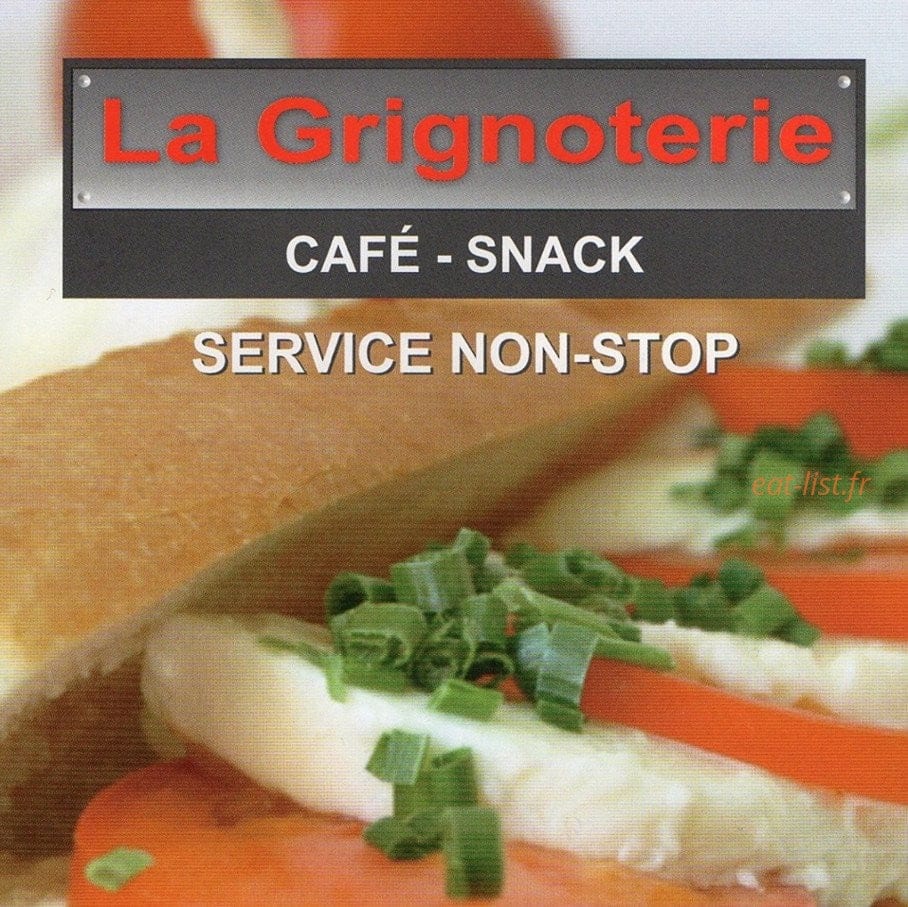 La grignoterie — carte page 1