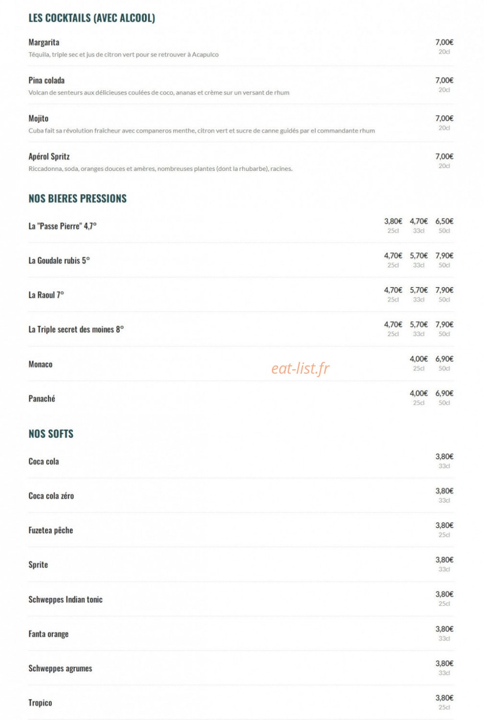 La Passe Pierre — carte page 8