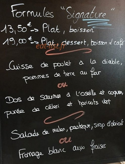 La Signature — carte page 1