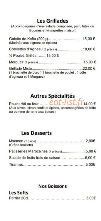 La Table De Marrakech — carte page 4