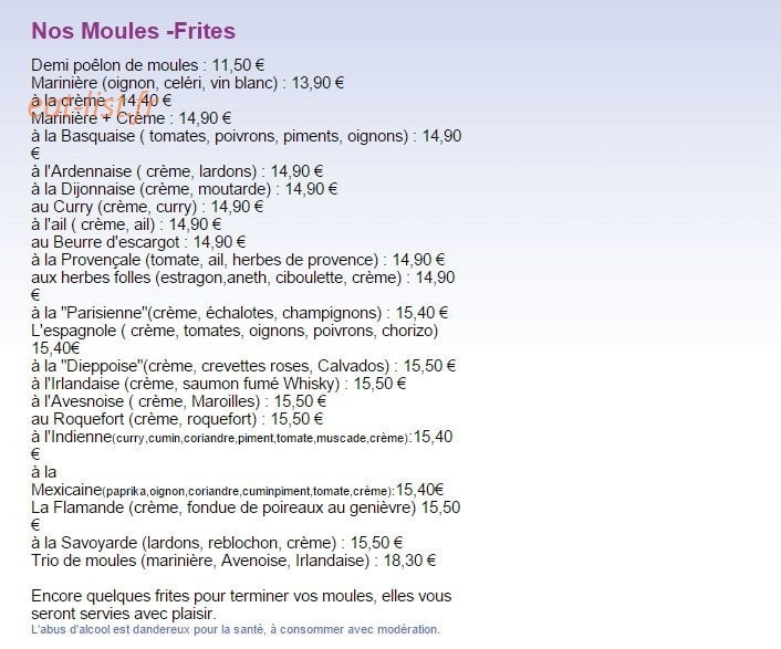 Le bouchot — carte page 5
