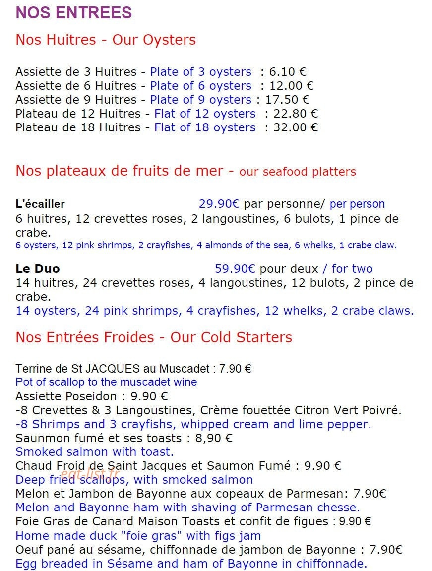 Le bouchot — carte page 1