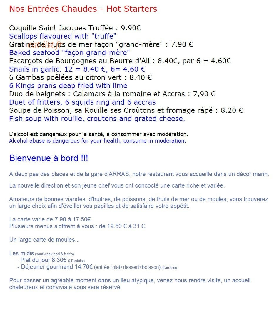 Le bouchot — carte page 2