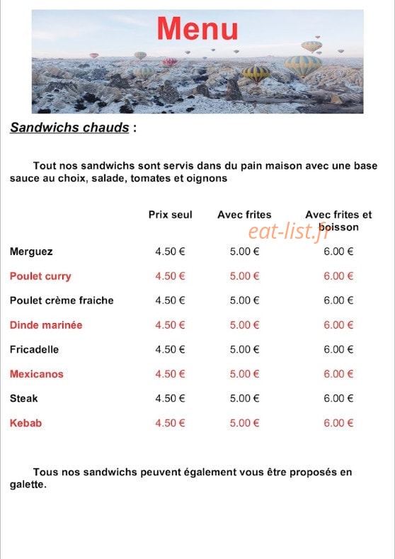 Le Cappadoce — carte page 1