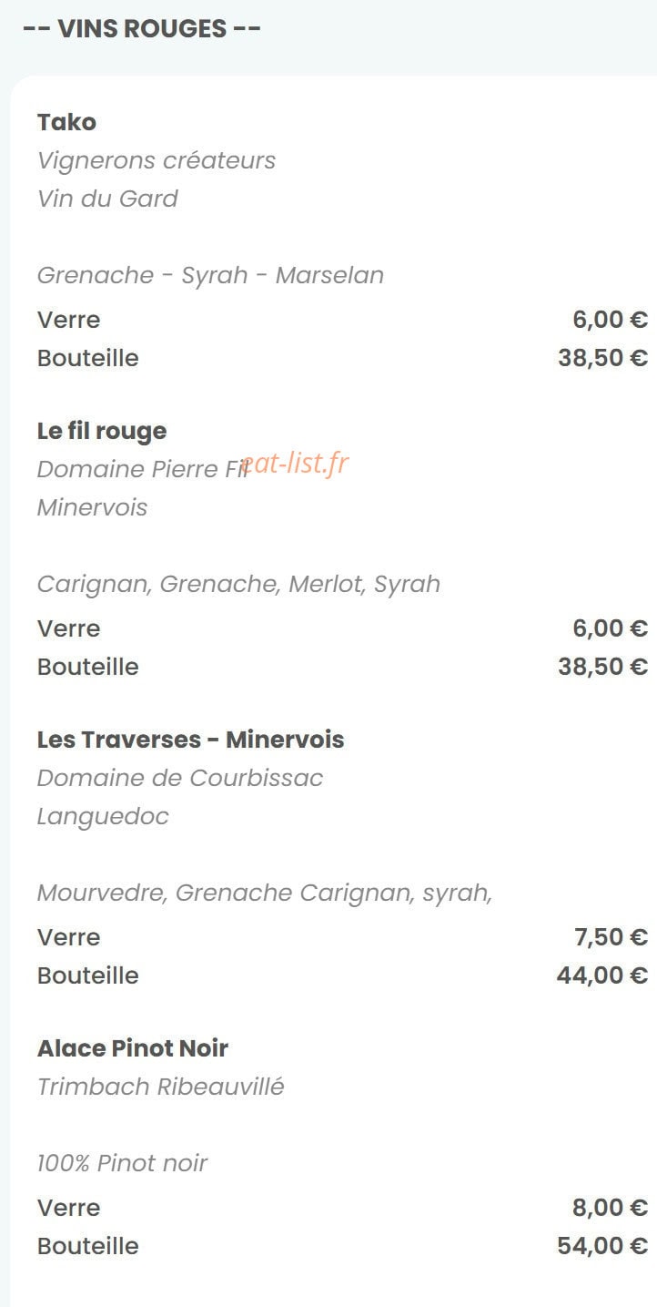 Le Madrigal — carte page 16