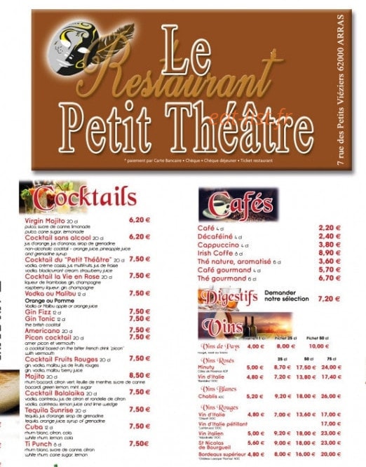 Le Petit Théâtre — carte page 5