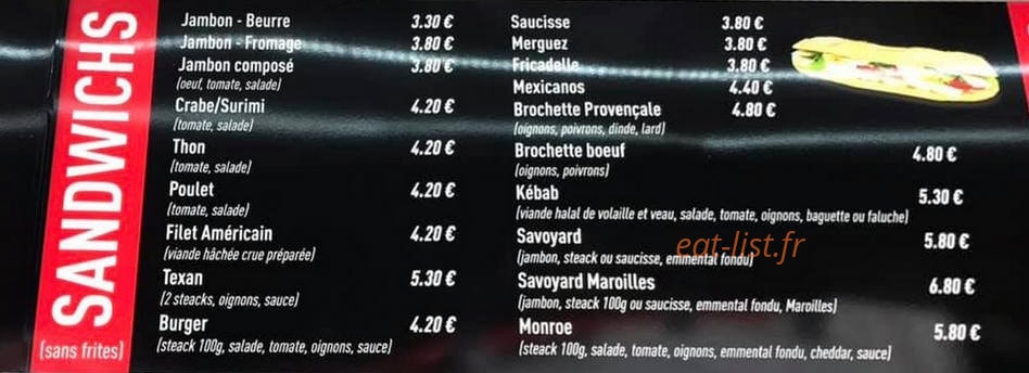 Le roi de la frite — carte page 3