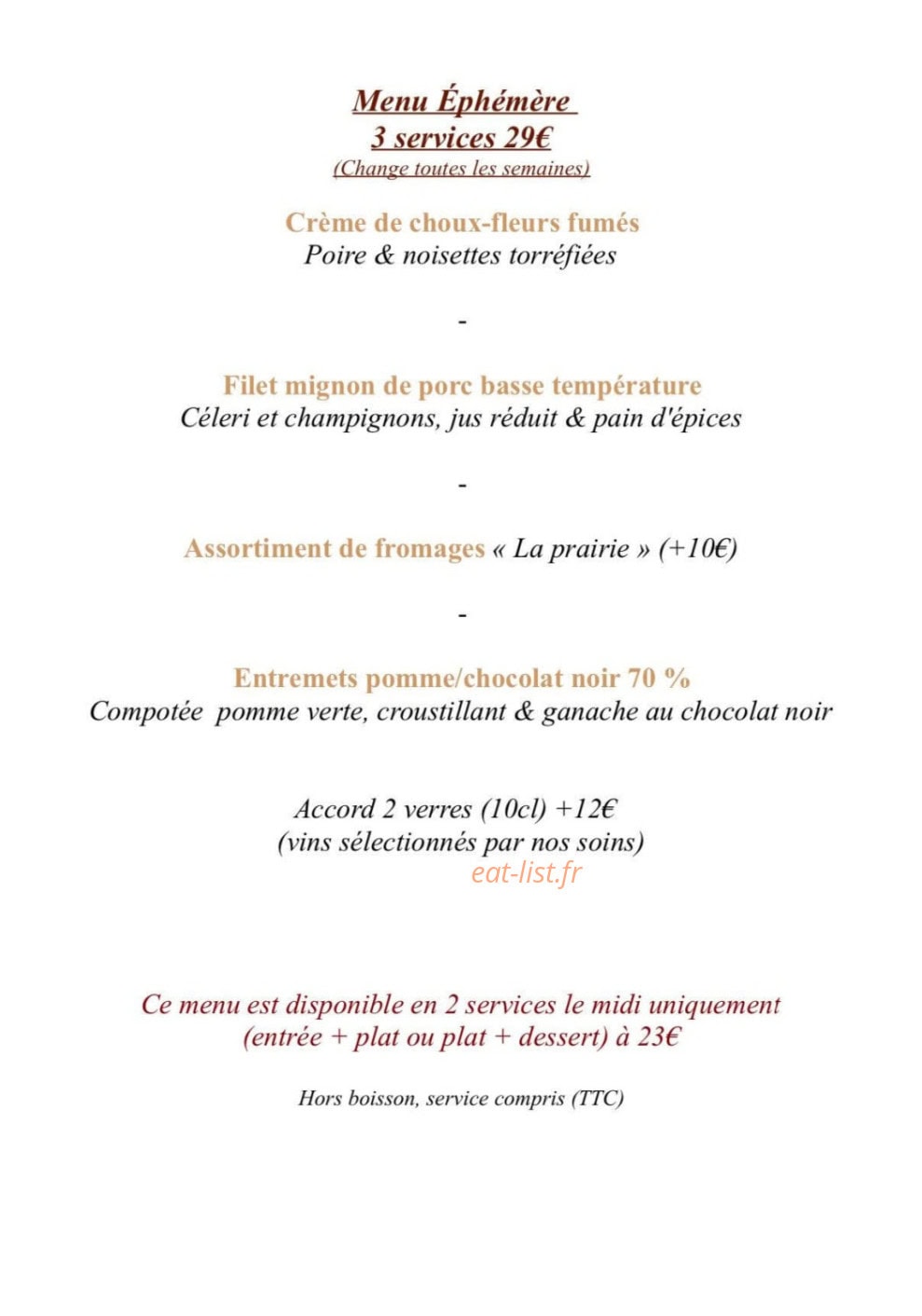 Le Tableau — carte page 1