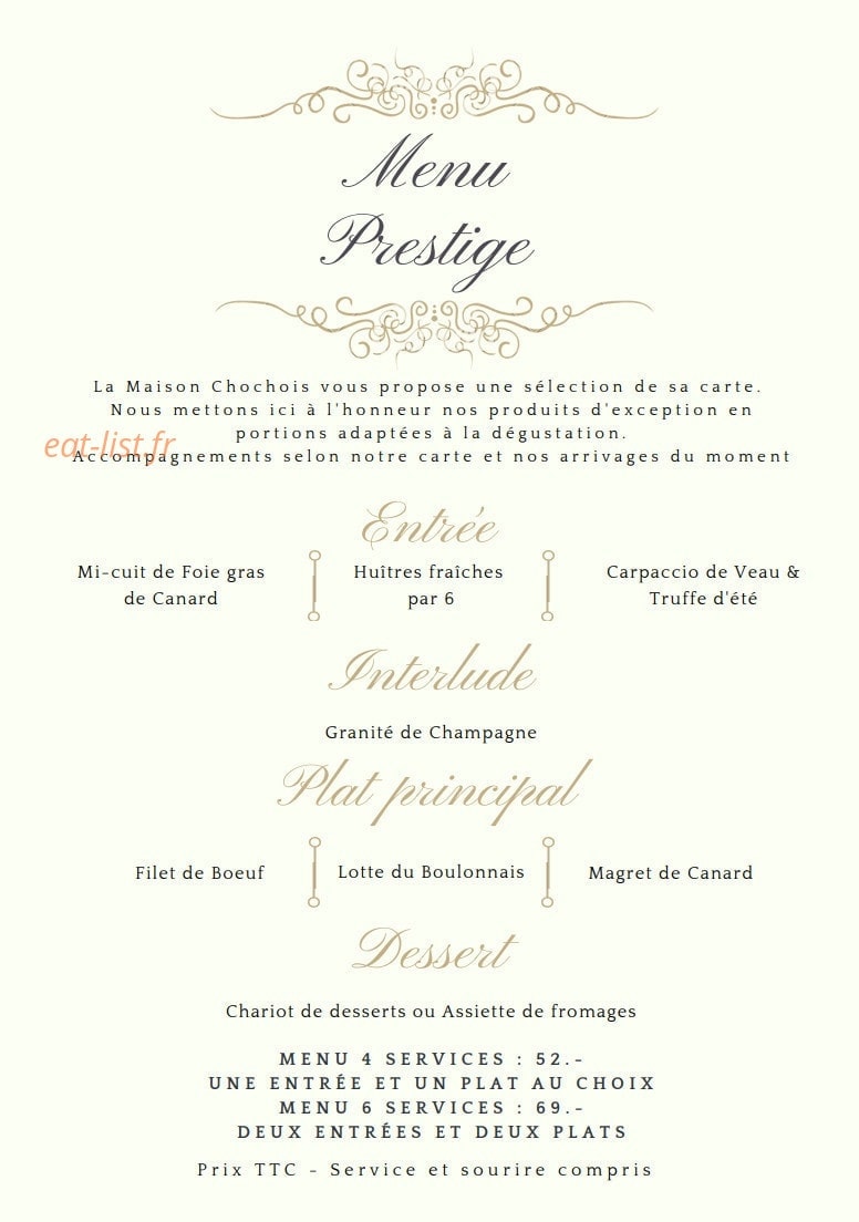 Maison Chochois — carte page 6