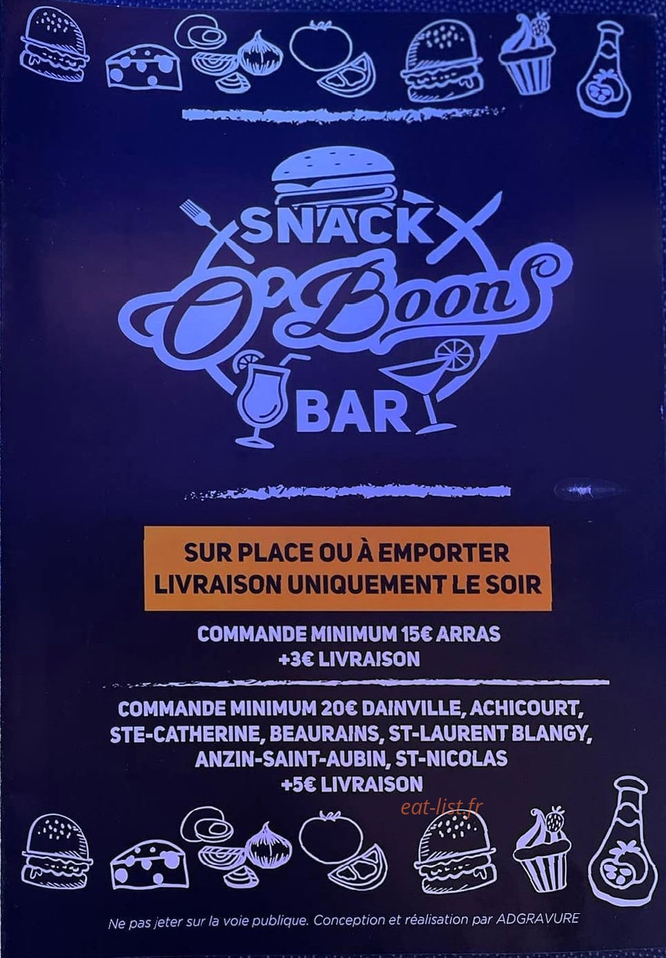 O’Boons — carte page 3