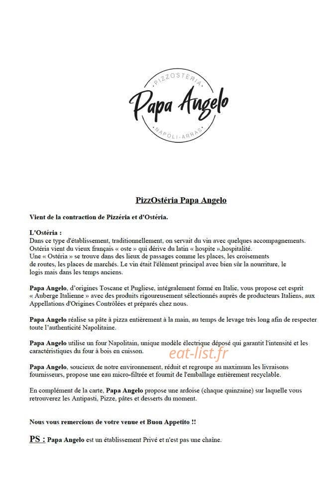 Papa Angelo — carte page 1
