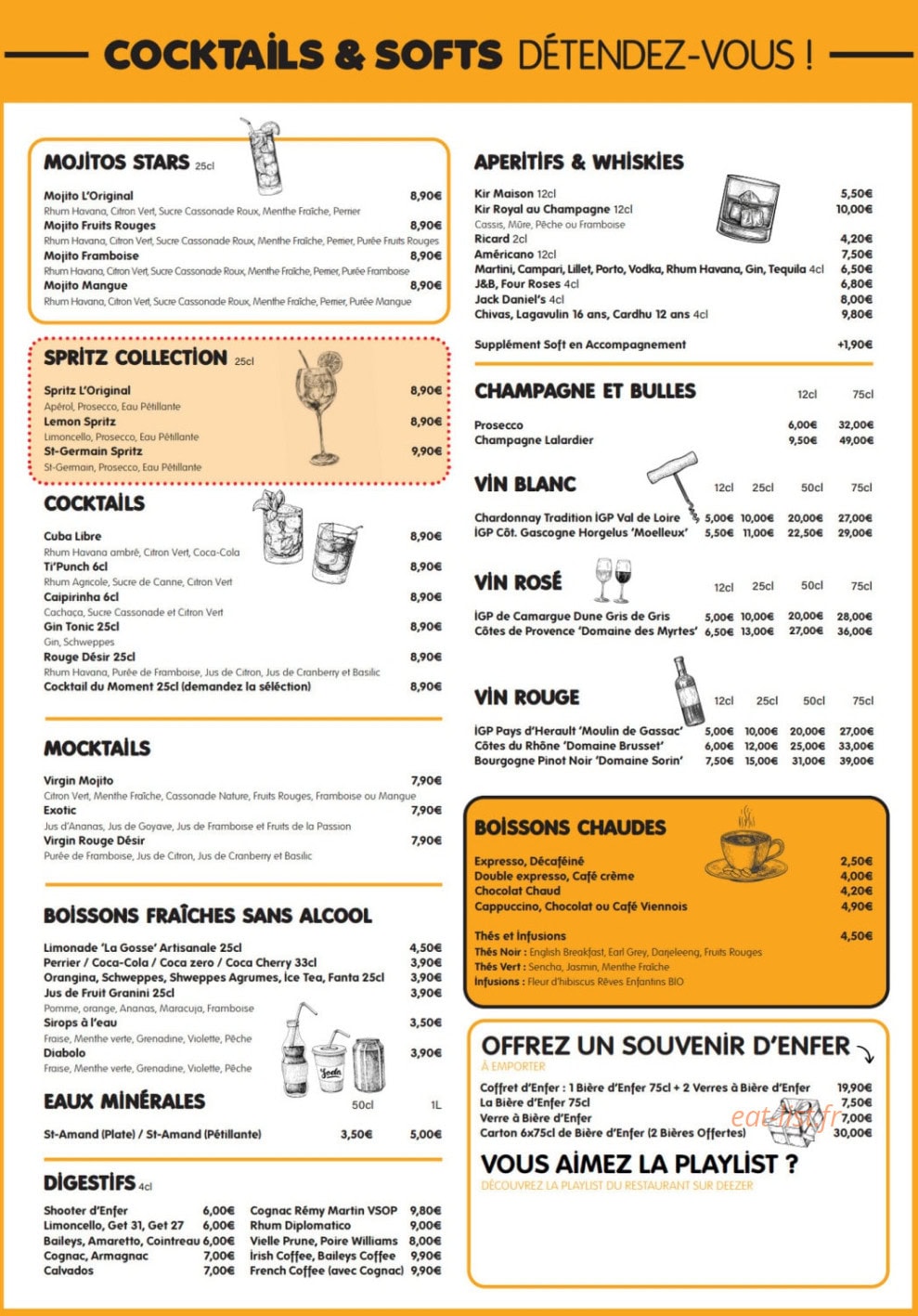 Poulet d'Enfer — carte page 2